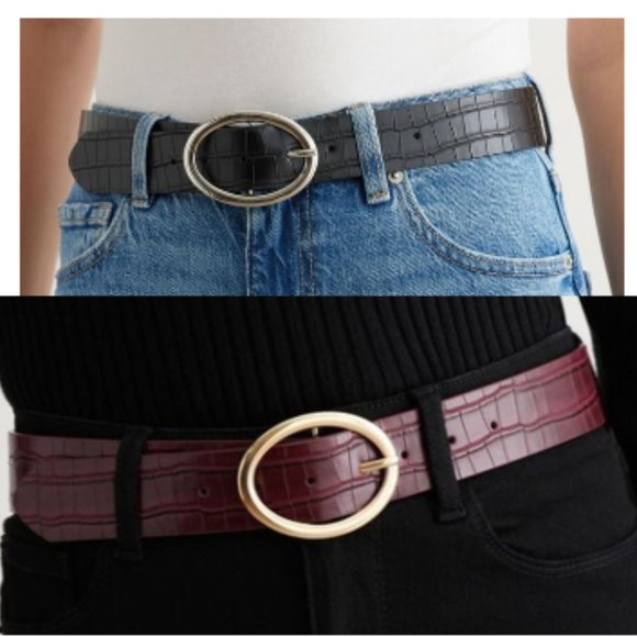 Dynamite Accessories - Oval Buckle Belt Bundle of two Belts NWT